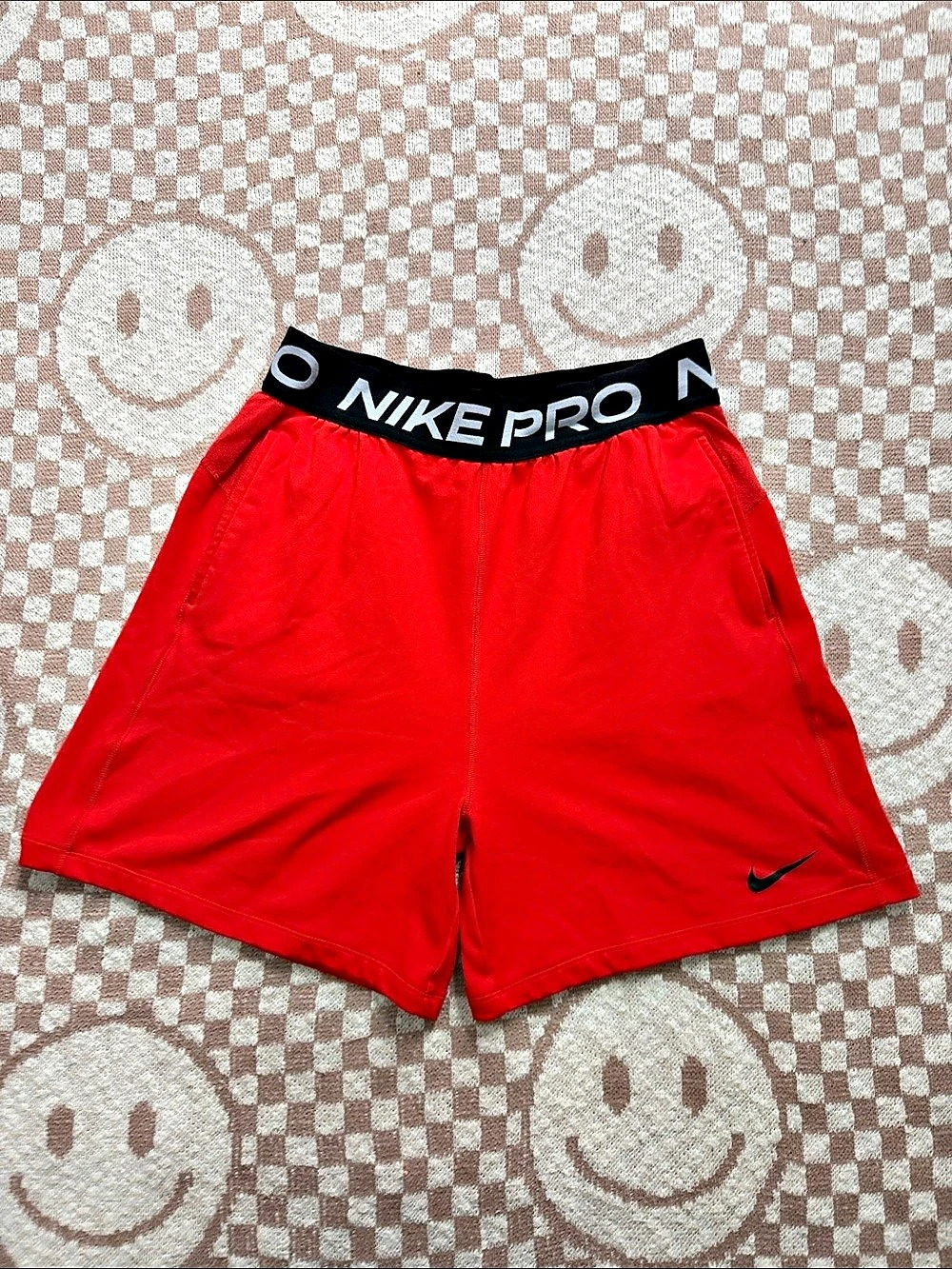 Nike - Boys Pro Shorts Athletic Red & Black Size XL